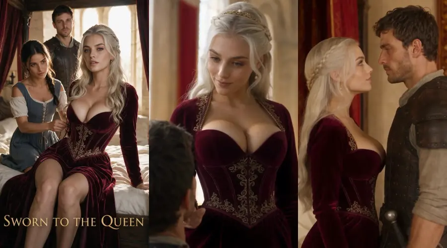Sworn to the Queen – cover, episode 1 and episode 2 frames