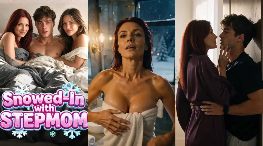Snowed-In with Stepmom – cover, episode 1 and episode 2 frames
