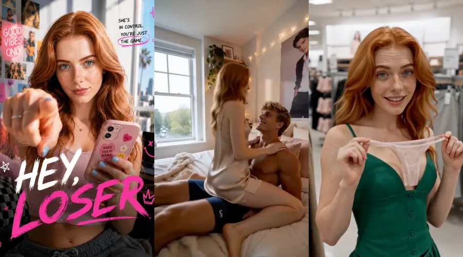 Hey, Loser – cover, episode 1 and episode 2 frames
