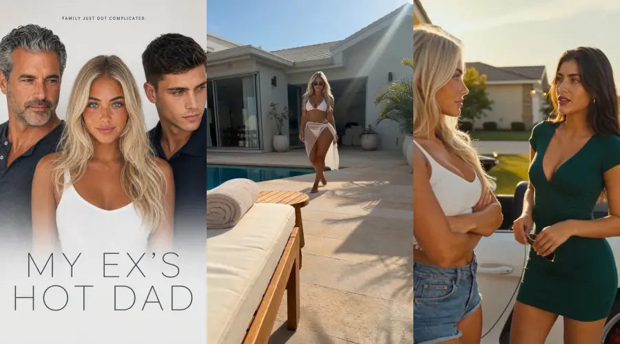 My Ex's Hot Dad – cover, episode 1 and episode 2 frames