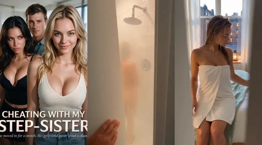 Cheating with My Step-Sister – cover, episode 1 and episode 2 frames