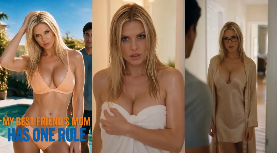 My Best Friend's Mom Has One Rule – cover, episode 1 and episode 2 frames