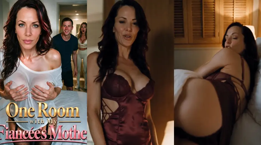 One Room with My Fiancée’s Mother – cover, episode 1 and episode 2 frames