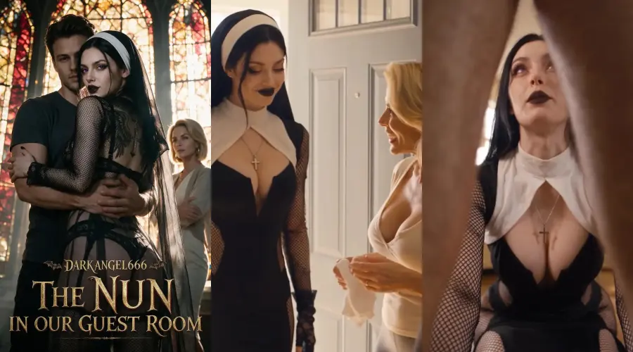 The Nun in Our Guest Room – cover, episode 1 and episode 2 frames
