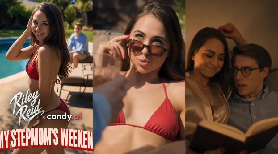 My Stepmom's Weekend – cover, episode 1 and episode 2 frames