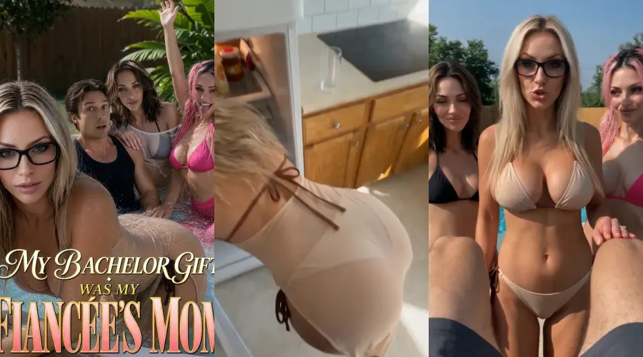 My Bachelor Gift Was My Fiancée's Mom – cover, episode 1 and episode 2 frames