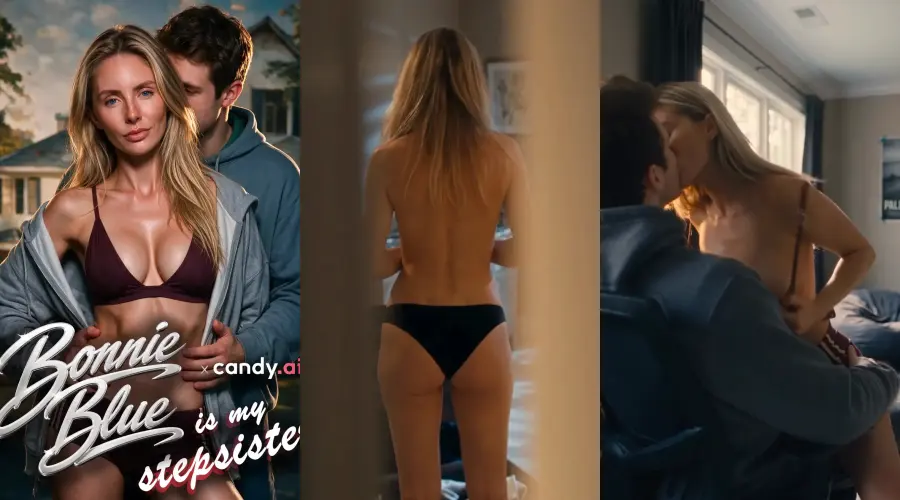 Bonnie Blue is My Stepsister – cover, episode 1 and episode 2 frames
