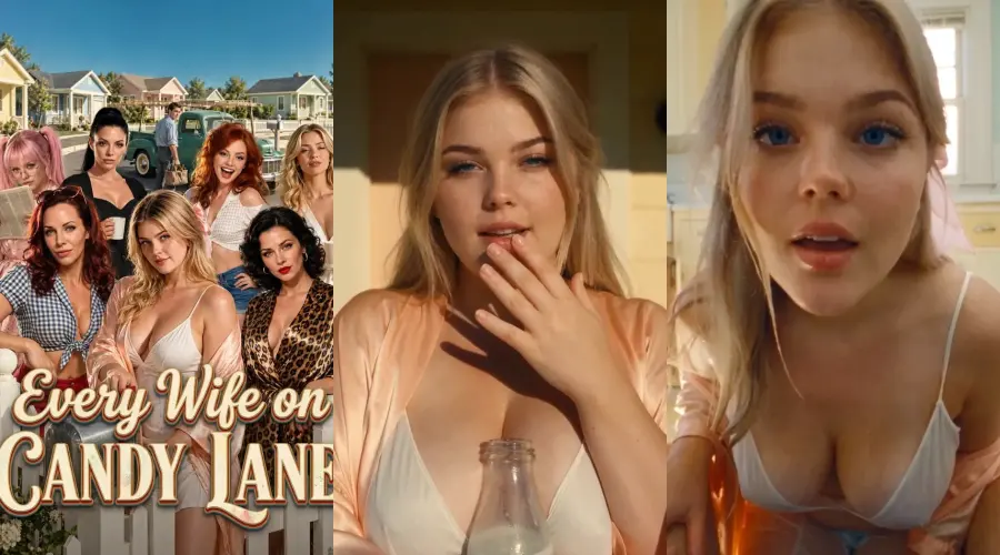 Every Wife on Candy Lane – cover, episode 1 and episode 2 frames
