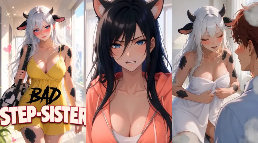 BAD Step-Sister – cover, episode 1 and episode 2 frames