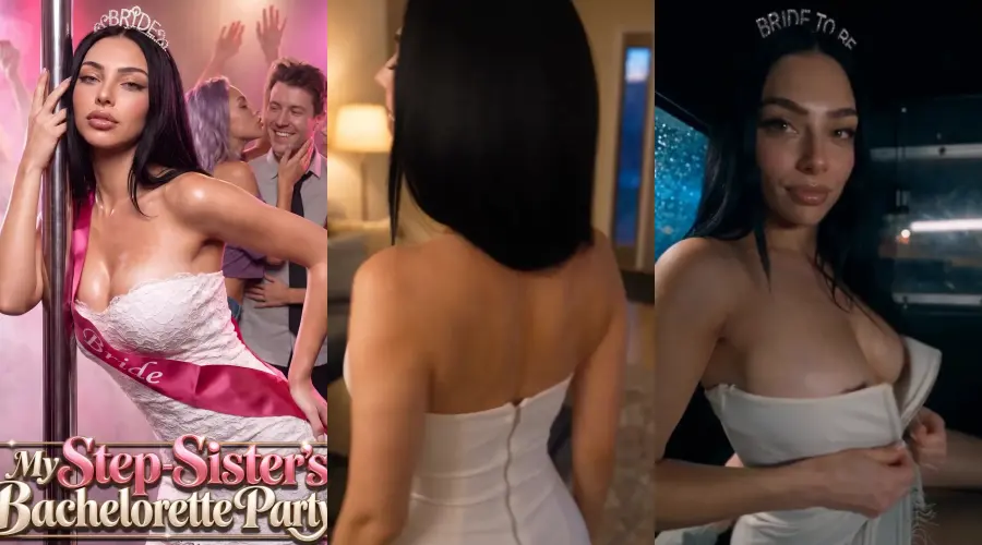 My Step-Sister's Bachelorette Party! – cover, episode 1 and episode 2 frames