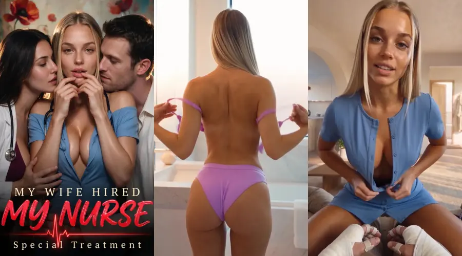 My Wife Hired My Nurse – cover, episode 1 and episode 2 frames