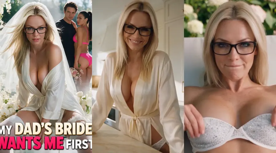 My Dad’s Bride Wants Me First! – cover, episode 1 and episode 2 frames