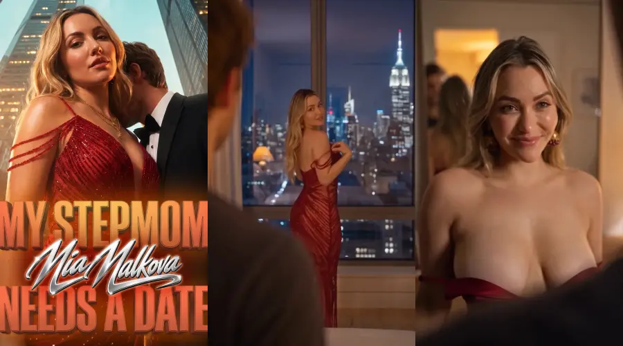 My Stepmom Mia Malkova Needs a Date – cover, episode 1 and episode 2 frames