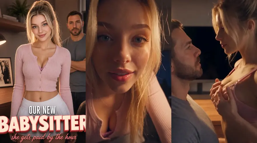 Our New Babysitter – cover, episode 1 and episode 2 frames