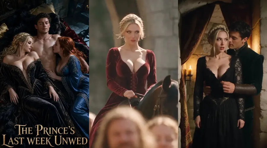 The Prince's Last Week Unwed – cover, episode 1 and episode 2 frames