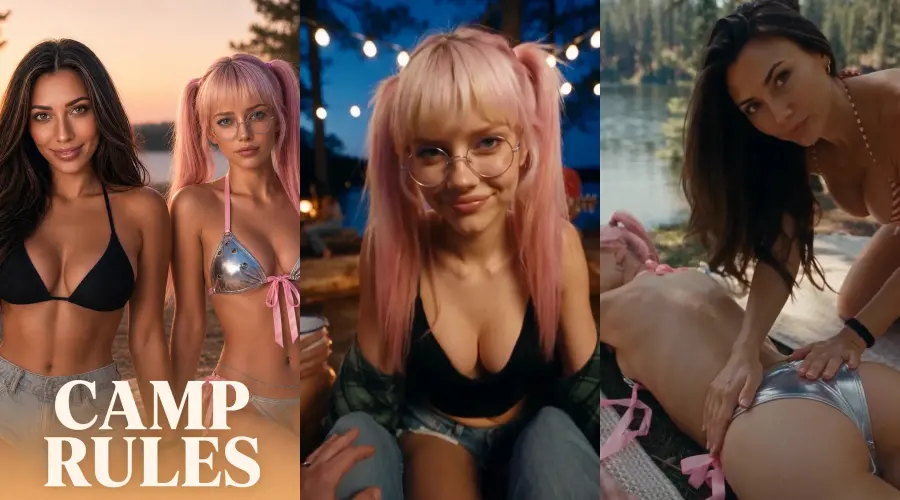 Camp Rules – cover, episode 1 and episode 2 frames