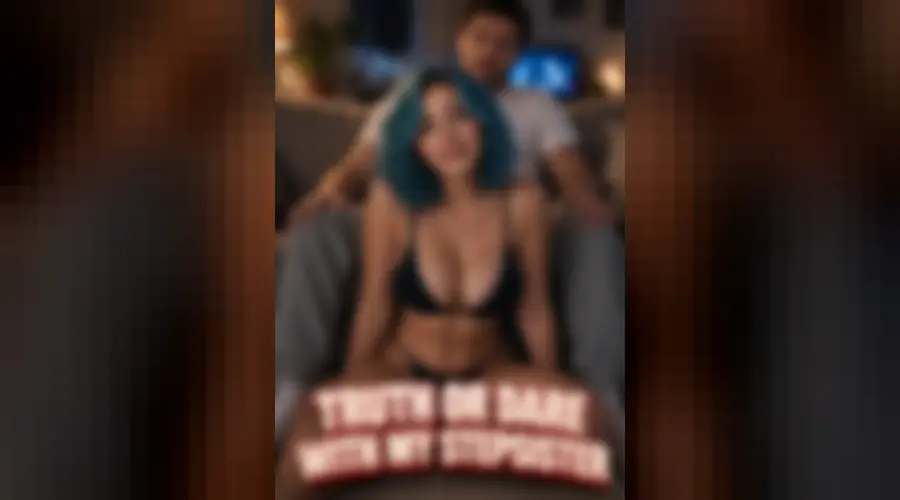 Truth or Dare With My Stepsister – locked NSFW AI short, poster blurred by Candy