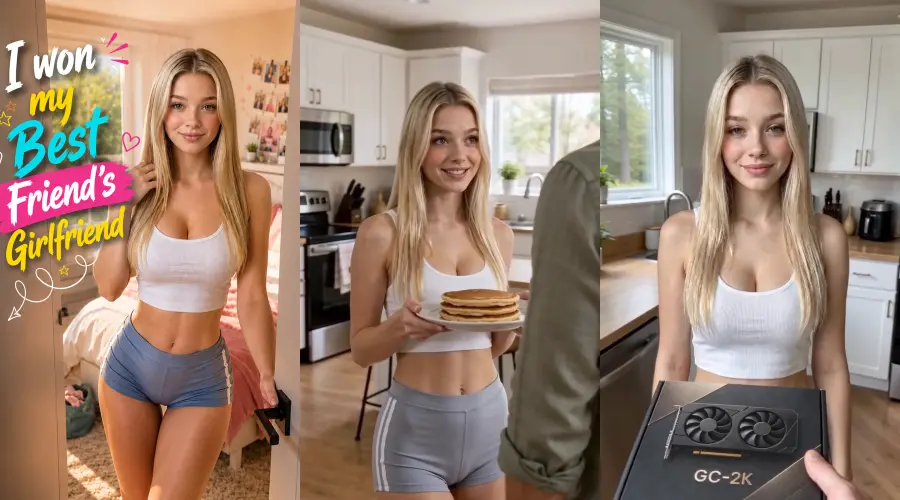 I Won My Best Friend's Girlfriend – cover, episode 1 and episode 2 frames
