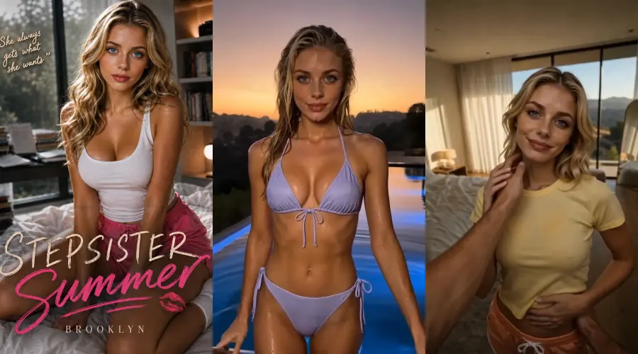 Stepsister Summer – cover, episode 1 and episode 2 frames