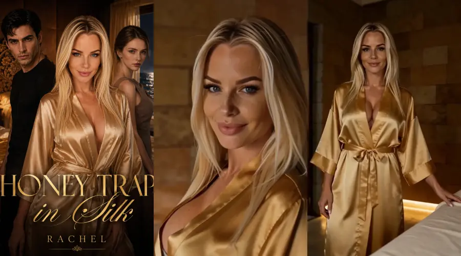 Honey Trap in Silk – cover, episode 1 and episode 2 frames