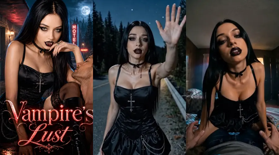 Vampire's Lust – cover, episode 1 and episode 2 frames