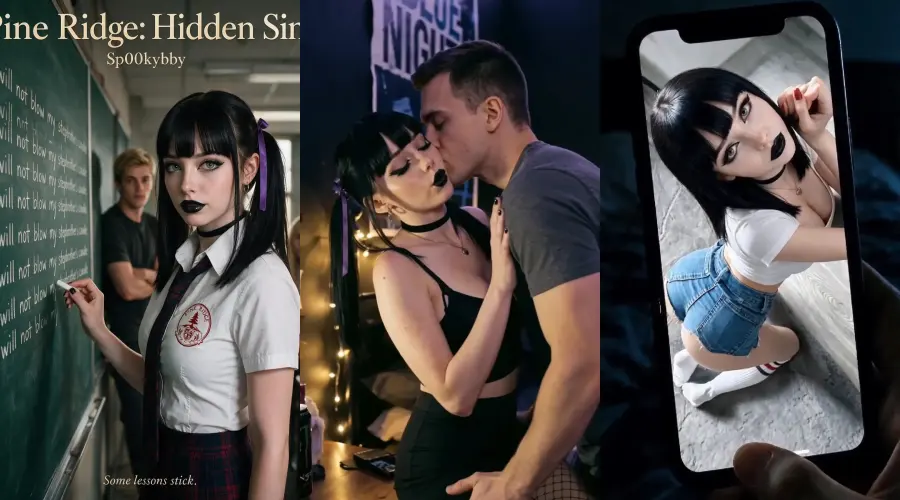 Pine Ridge: Hidden Secrets – cover, episode 1 and episode 2 frames